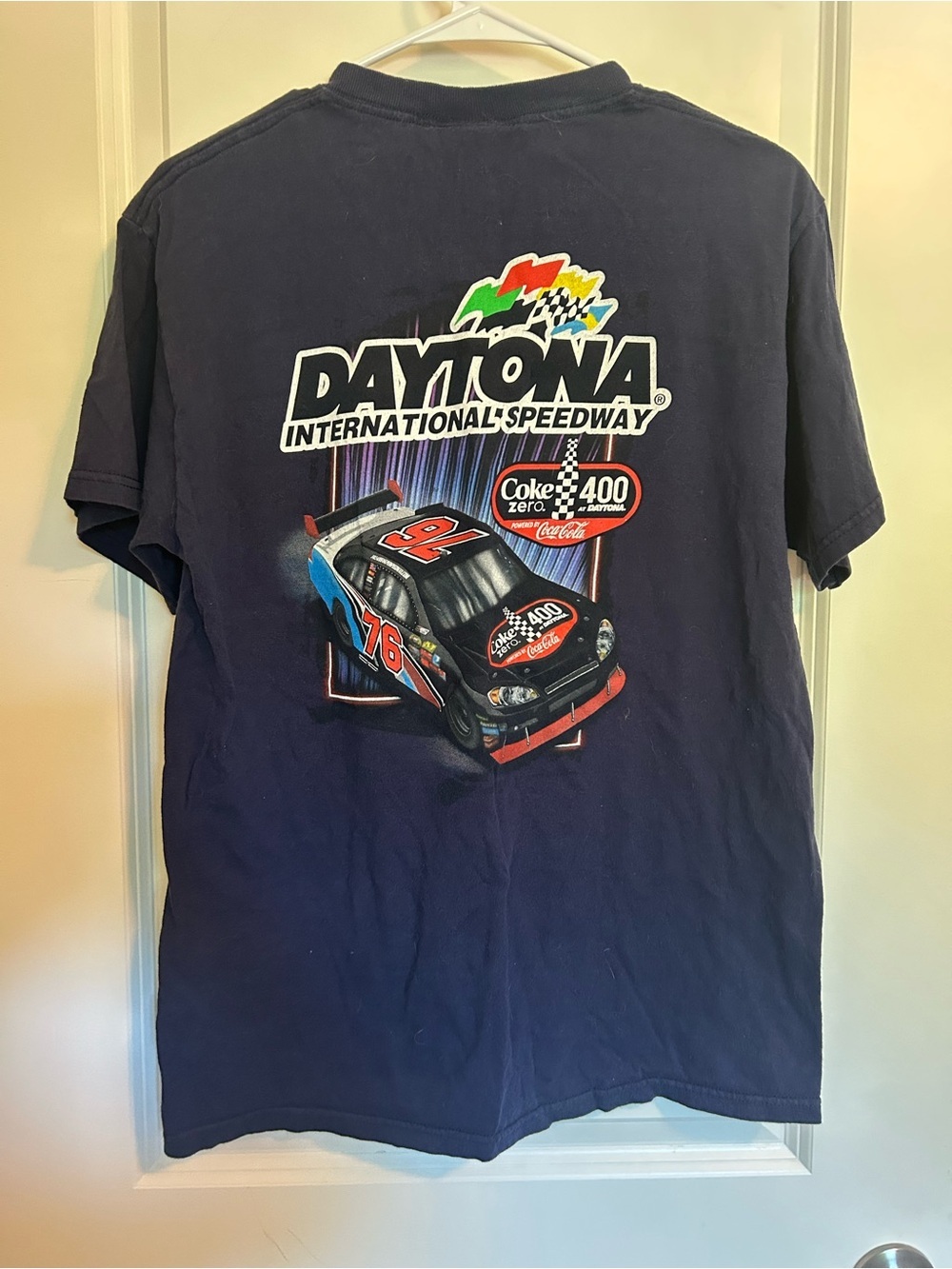 Vintage cotton Nascar Navy Daytona International Speedway Graphic Tee